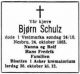 Dødsannonse Bjørn Schulz