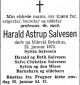 Dødsannonse Harald Astrup Salvesen