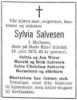 Dødsannonse Sylvia Salvesen