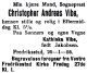 Dødsannonse Christopher Andreas Vibe