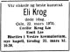 Dødsannonse Eli Krog