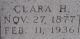 Gravestone for Clara Selmer Kolden