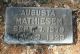 Gravstein Augusta Mathiesen