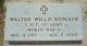 Gravstein Walter Willis Donald